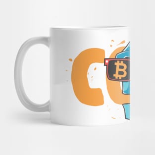 Cool Bitcoin skelton Mug